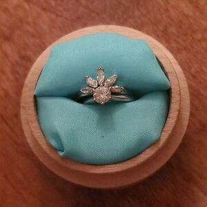 Unique Diamond Engagement Ring & Custom Diamond Wedding Band